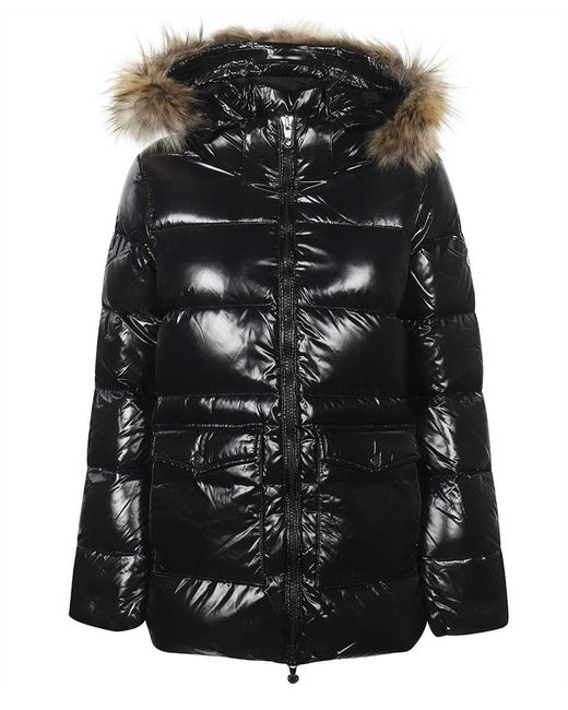 Pyrenex Black Fur Trimmed Hood Down Jacket