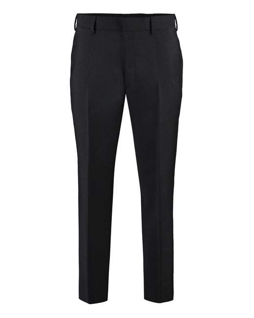 Prada Black Wool Blend Trousers For for men