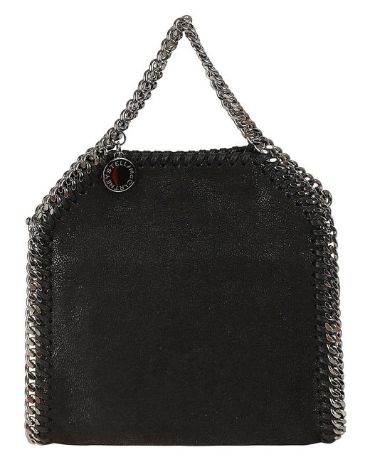 Stella McCartney Black Tiny Eco Shaggy Deer Tote