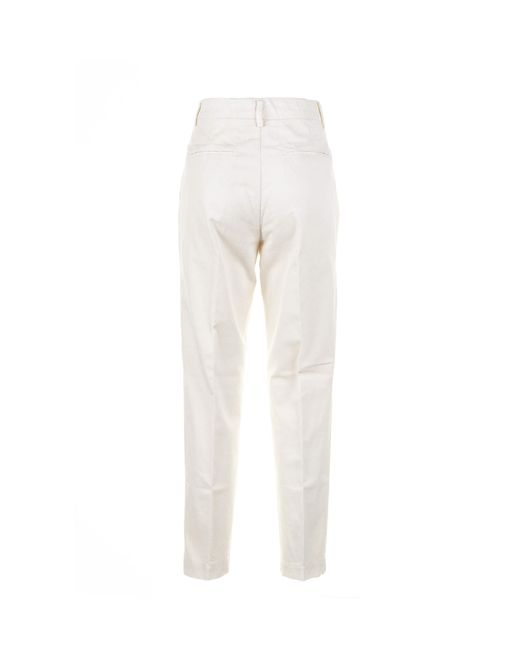 Myths White High-Waisted Trousers