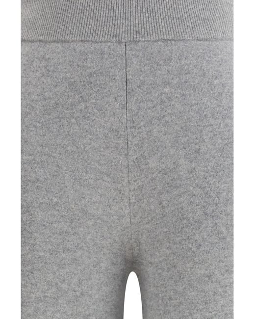 Max Mara Gray Cashmere Pants Trousers