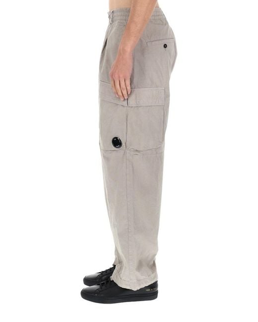 C P Company Natural Cargo Trousers Cotton for men