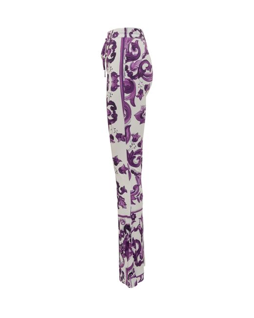 Dolce & Gabbana Purple Dolce & Gabbana Trousers