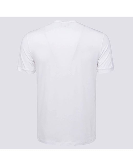 Giorgio Armani White Cotton T-Shirt for men