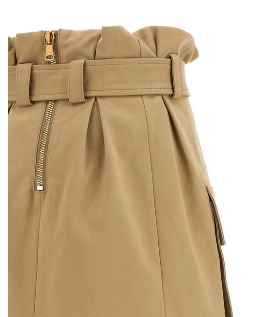 Balmain Natural High Waist Skirt