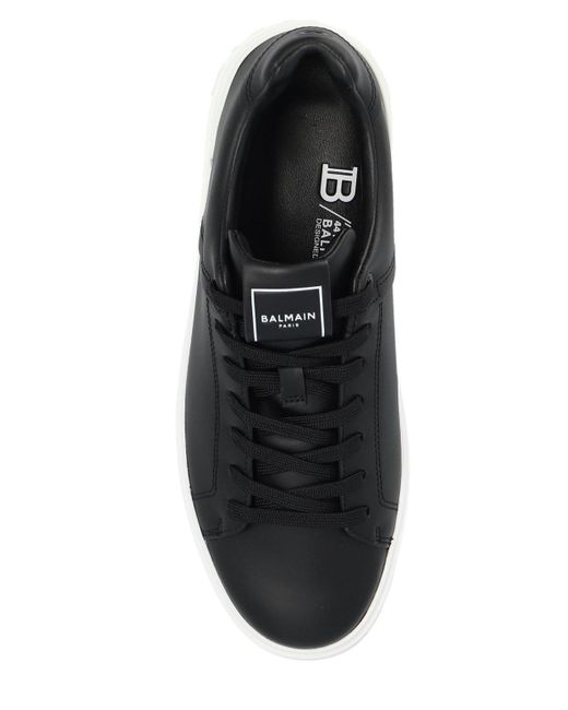 Balmain Black B Court Low-Top Sneakers
