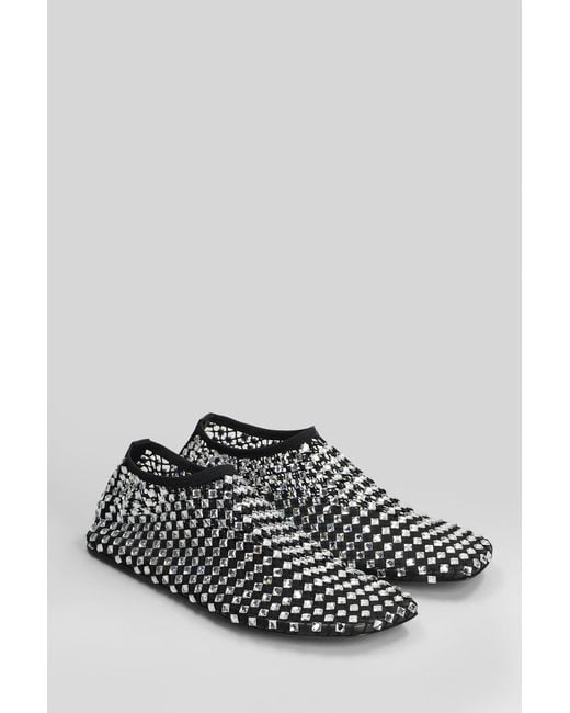 Christopher Esber White Minette Bezeled Mesh Ballet Flats