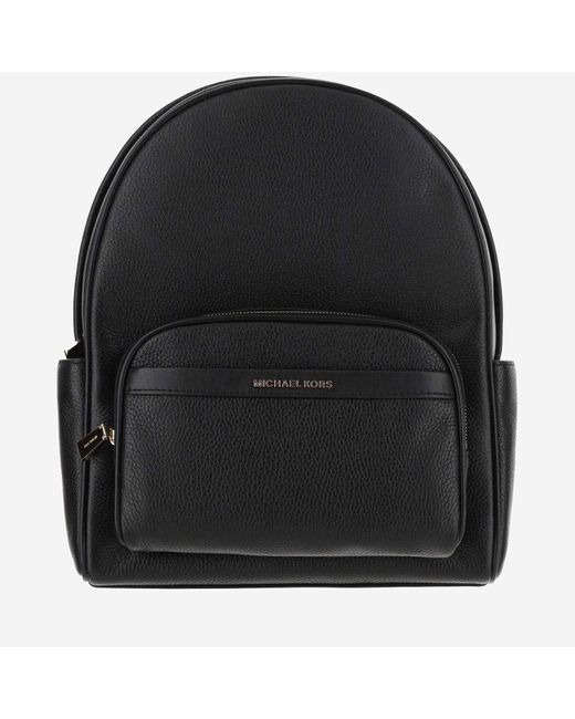 MICHAEL Michael Kors Black Leather Backpack With Logo