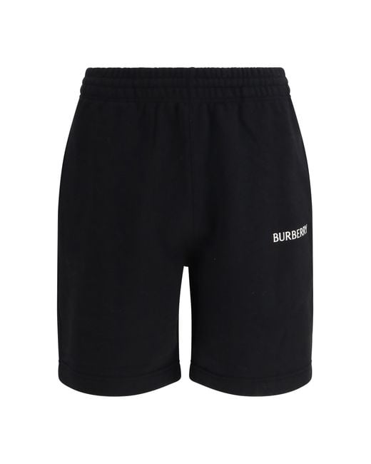 Burberry Blue Cotton Sport Shorts Bermuda for men