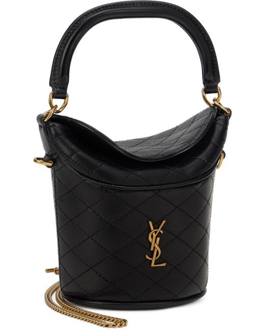Saint Laurent Black Bucket Bag Gaby