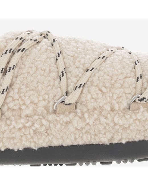Moon Boot Natural Teddy Slipper Shearling Sheep Skin/Shearling