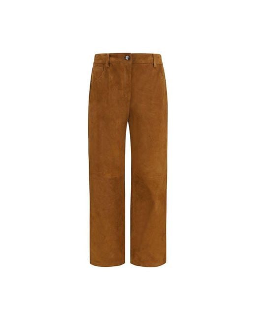 Magda Butrym Brown Lambskin Pants