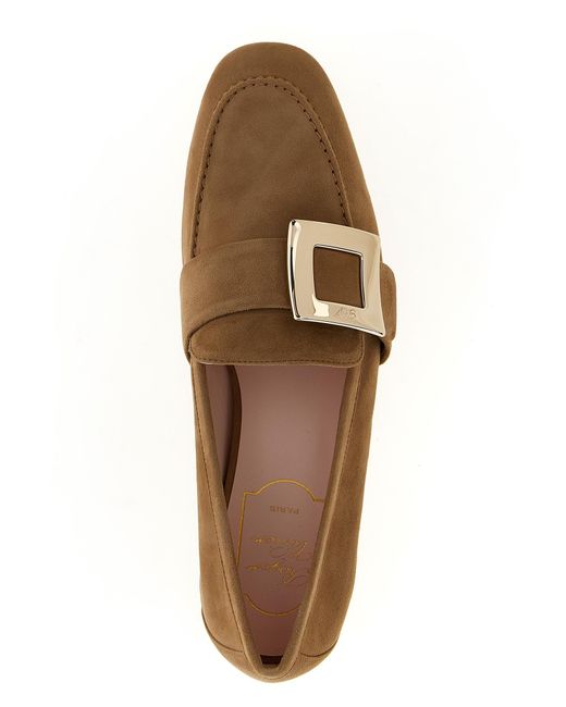 Roger Vivier Brown Suede Loafers