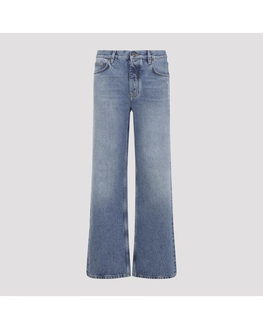 Off-White c/o Virgil Abloh Blue Half Arrow Slim Relaxed Jeans for men