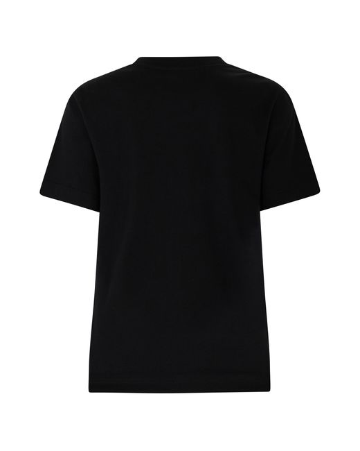 Burberry Black T-Shirt With Logo, Cotton T-Shirts & Jerseys