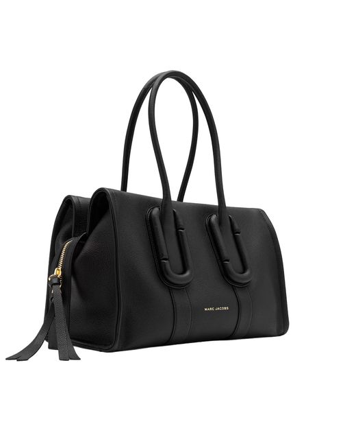 Marc Jacobs Black Tote Bag Bebe City Grained Leather Cow Shoulder