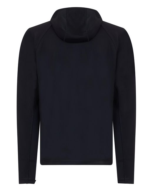 Boss Blue Hooded Zip-Up Sweatshirt Polyester for men