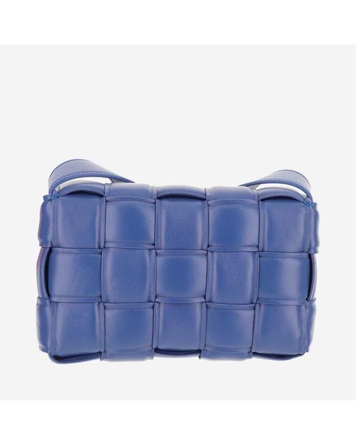 Bottega Veneta Blue Padded Cassette Bag Lambskin Shoulder