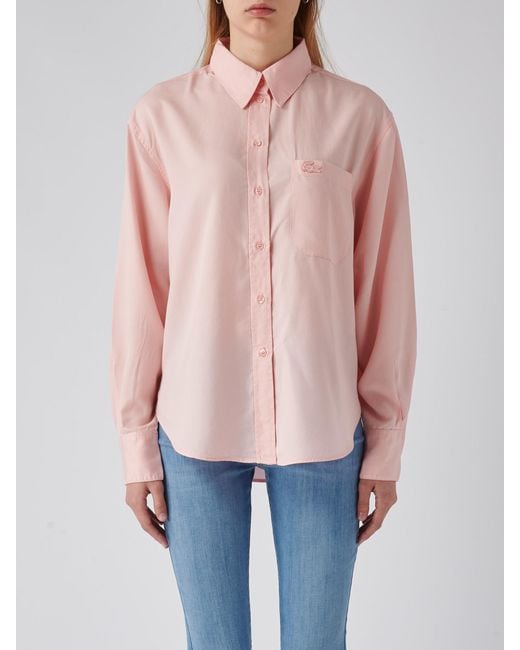 Lacoste Pink Lyocell Shirt