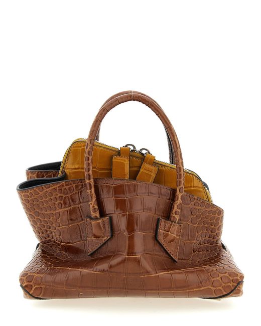 The Attico Brown La Passeggiata Mini Handbag
