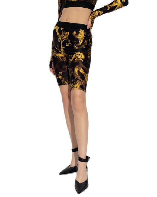 Versace Black Shorts With Logo,