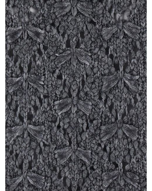 Fabiana Filippi Gray T-Shirt Merino-Alpaca Merino Wool