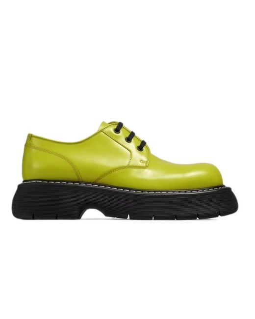 Bottega Veneta Yellow Swell Derby Shoes for men