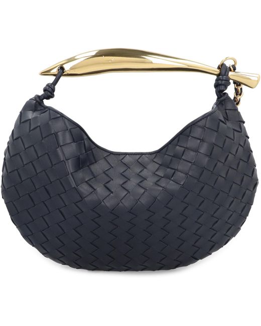 Bottega Veneta Blue "sardine" Shoulder Bag With Chain