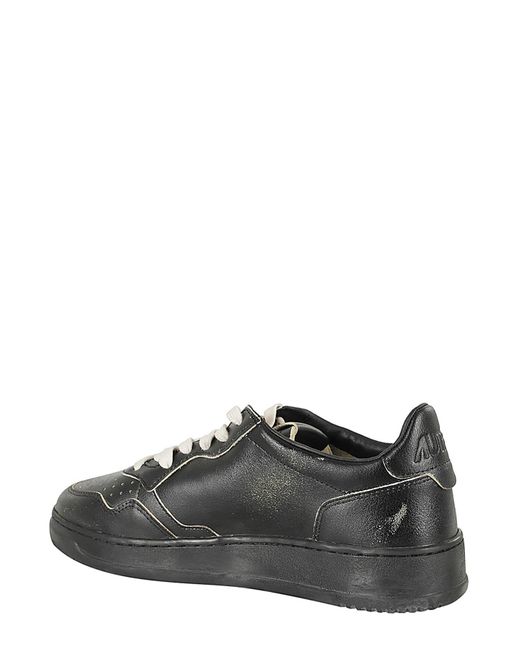 Autry Black Sup Vint Low Sneakers for men