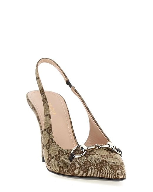 Gucci Metallic Polyester High Heel Pumps