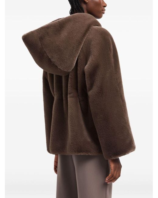 Emporio Armani Brown Faux Fur & Shearling Jackets