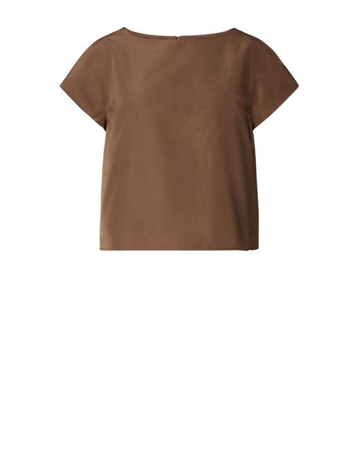 Weekend by Maxmara Brown Top Poliestere Cotone