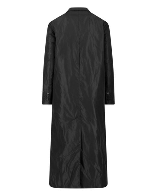 Aspesi Black Technical Fabric Coat