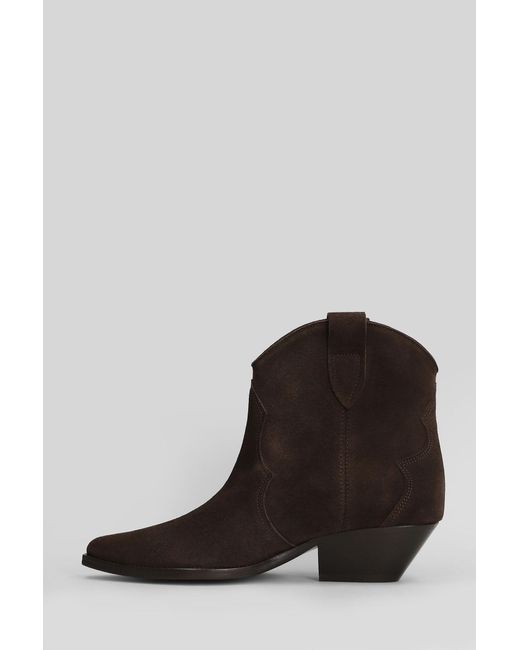 Isabel Marant Multicolor Dewina Texan Ankle Boots