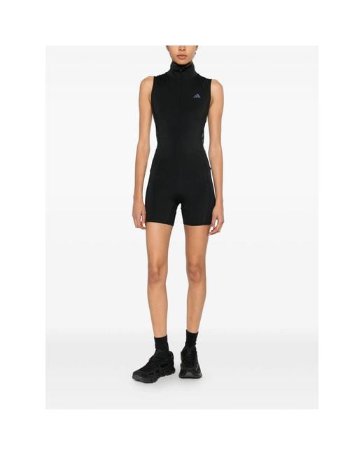 Adidas Black Performance Jumpsuit Spandex/Elastane Jumpsuits