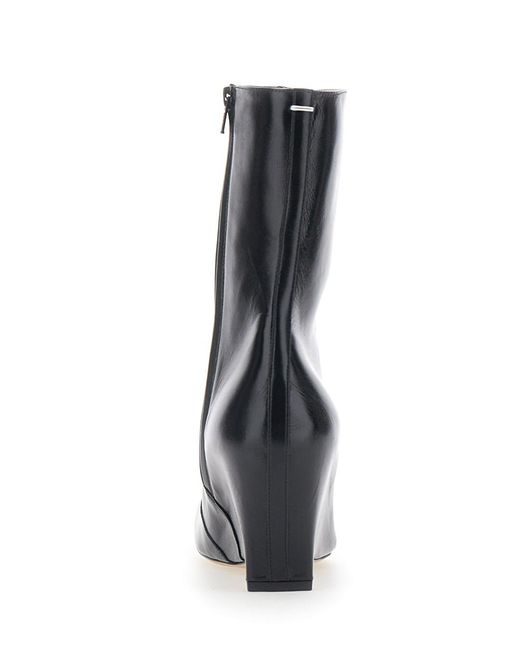 Maison Margiela Black Ankle Boots Leather Sheep