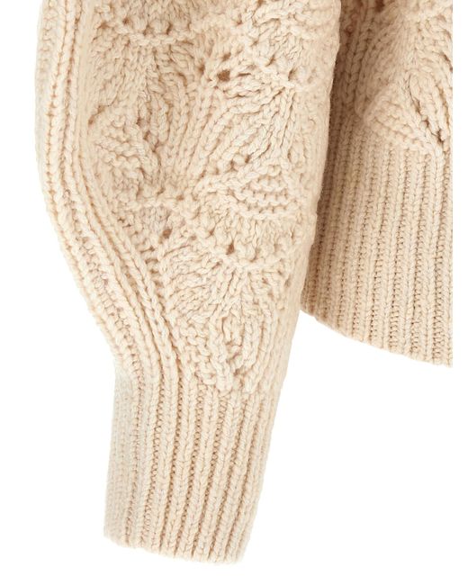 Zimmermann Natural 'Hypnotic Cable Knit' Sweater