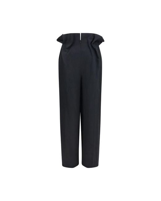 Khaite Black Wool Oves Aries Casual Pants