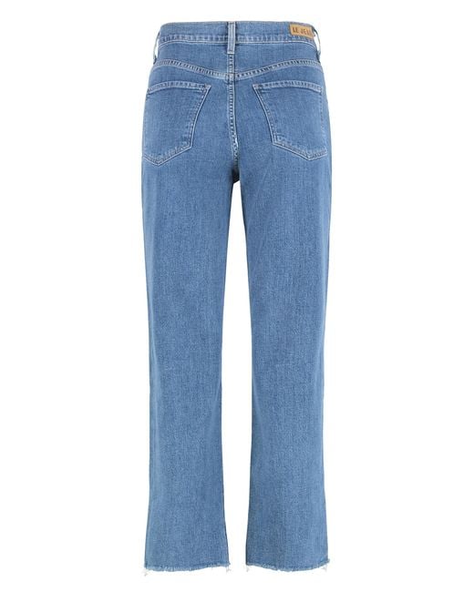 Le Jean Blue Straight Leg Jeans Cotton Straight-Leg