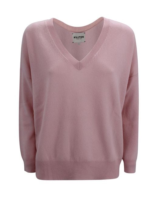 Kujten Purple Sweaters Cashmere