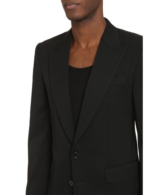 Dolce & Gabbana Black Jacket Single-Breasted Virgin Wool Suit & Dinner for men