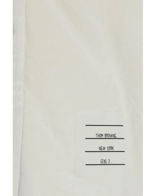 Thom Browne White Cotton Shirt for men