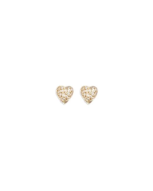 Self-Portrait Metallic Brass Earrings