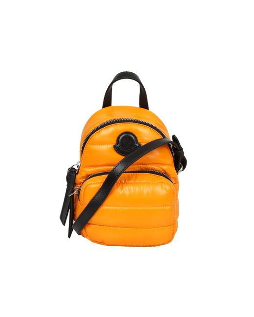 Moncler Orange Kilia Small Quilted Backpack