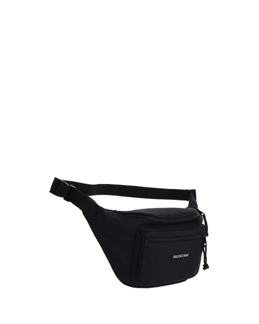 Balenciaga Black Fanny Pack Explorer for men