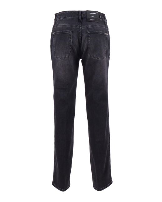 7 For All Mankind Blue Calie Straight Bottomline Jean