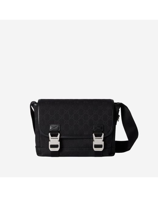 Gucci Black Gg Fabric Shoulder Bag for men
