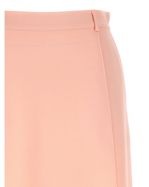 Kiton Pink Long Skirt Skirts