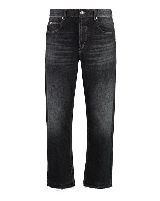 Isabel Marant Black Jelden 5-Pocket Straight-Leg Jeans Polyester Regular for men