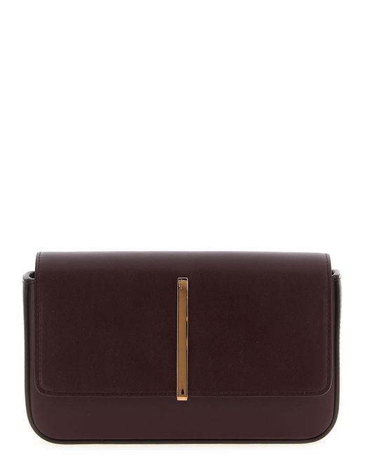 Tod's Purple Mini Leather Shoulder Strap
